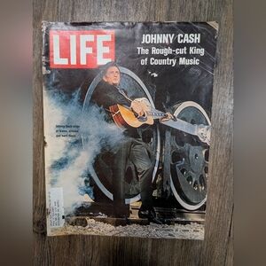 Vintage Life Magazine Johnny Cash Cover 1969